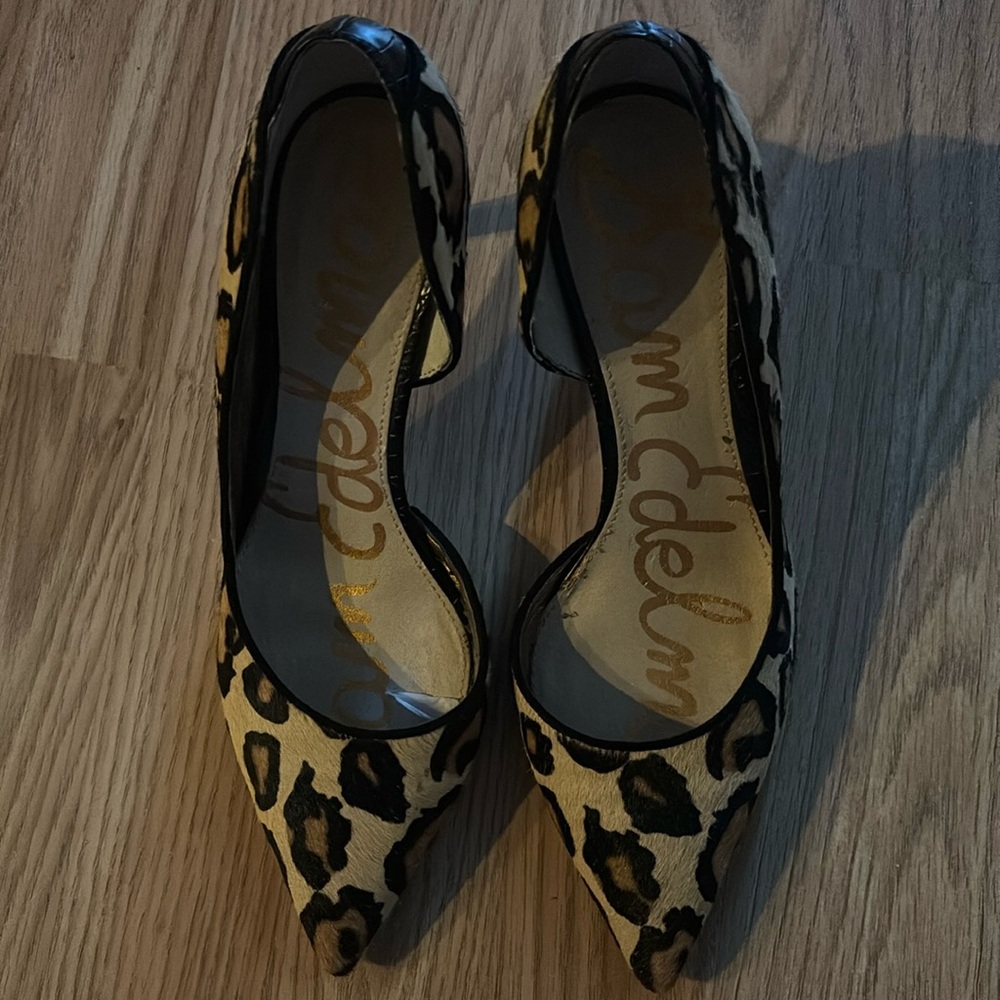 SAM EDELMAN CHEETAH HEELS
